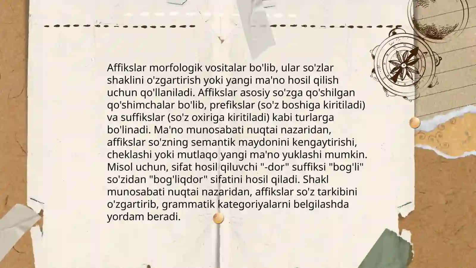 Affikslarda shakl va ma'no munosabati 3