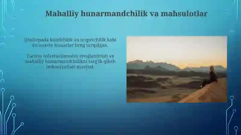 Mahalliy Hunarmandchilik va Mahsulotlar 3