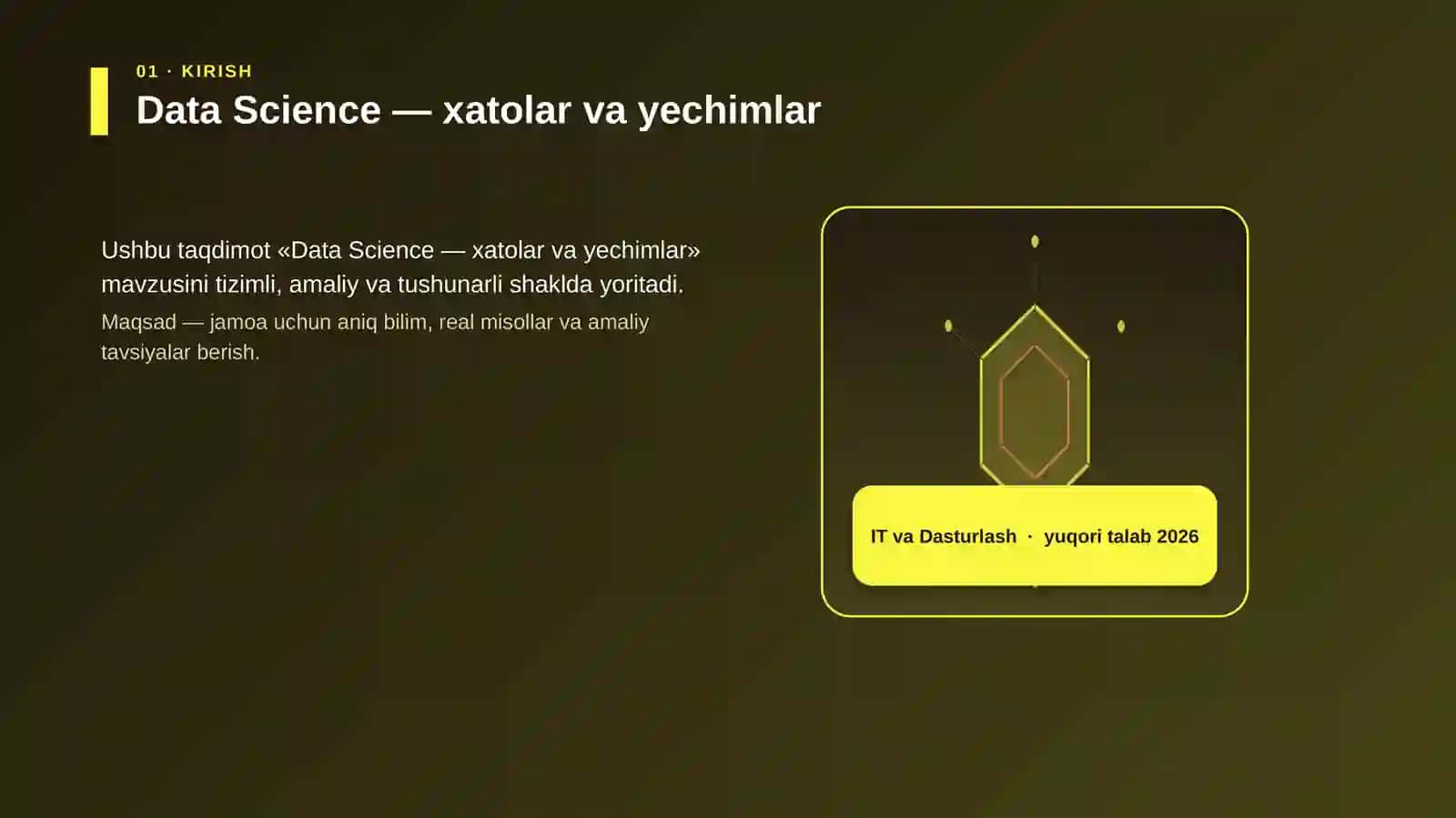 Data Science — xatolar va yechimlar 3