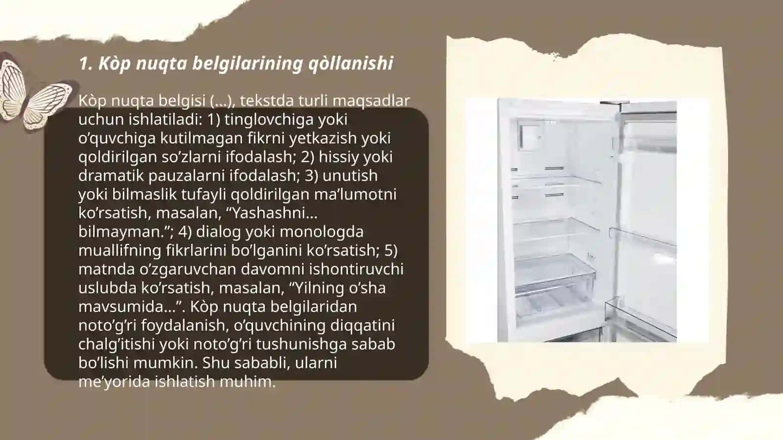 Kòp nuqta vergul belgilarining qòllanishi 3