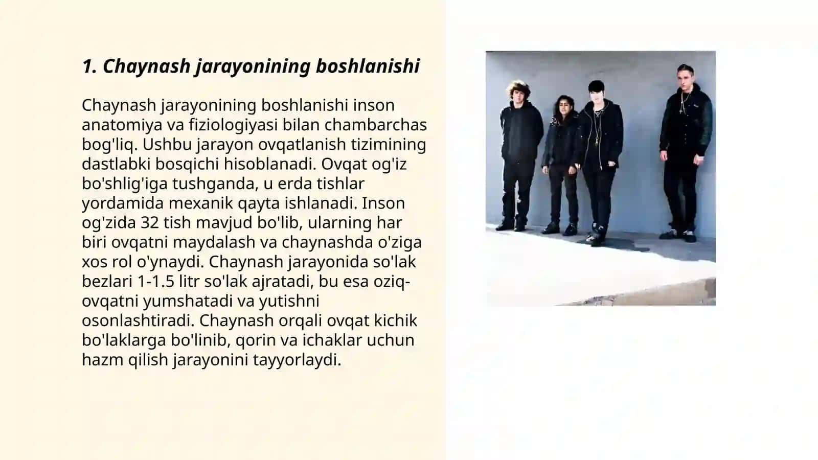Chaynash jarayonining boshlanishi 3