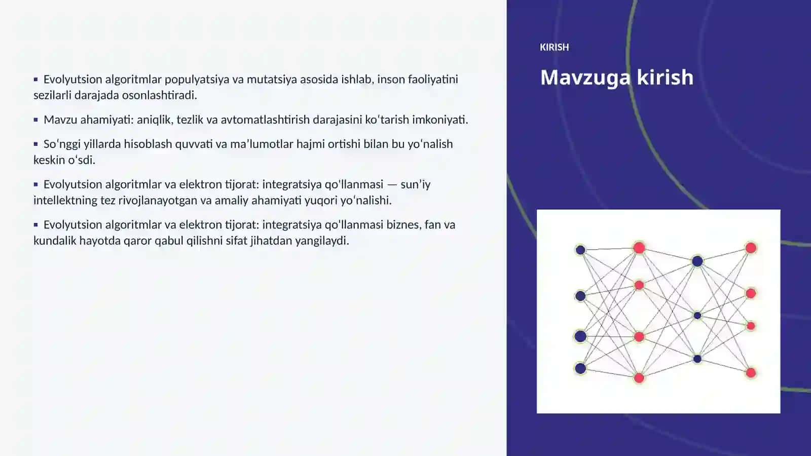 Evolyutsion algoritmlar va elektron tijorat: integratsiya qo'llanmasi 3