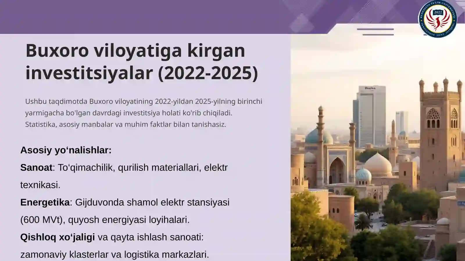 Investitsiya haqida maʼlumot 3