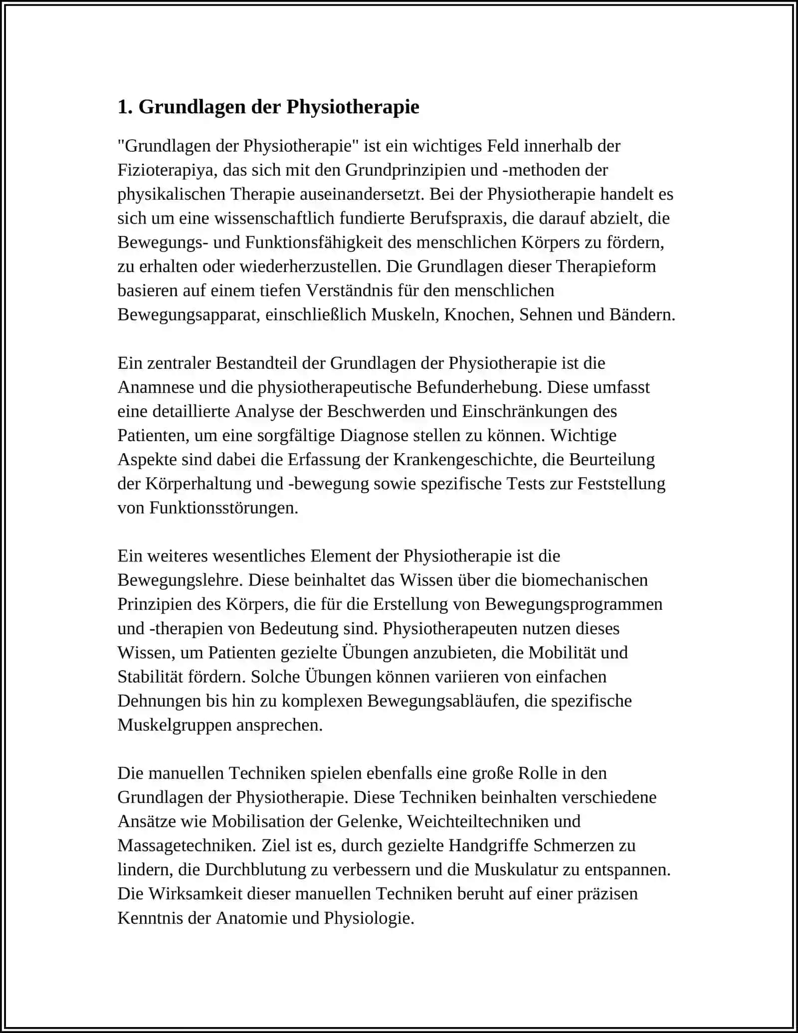 Grundlagen der Physiotherapie 3