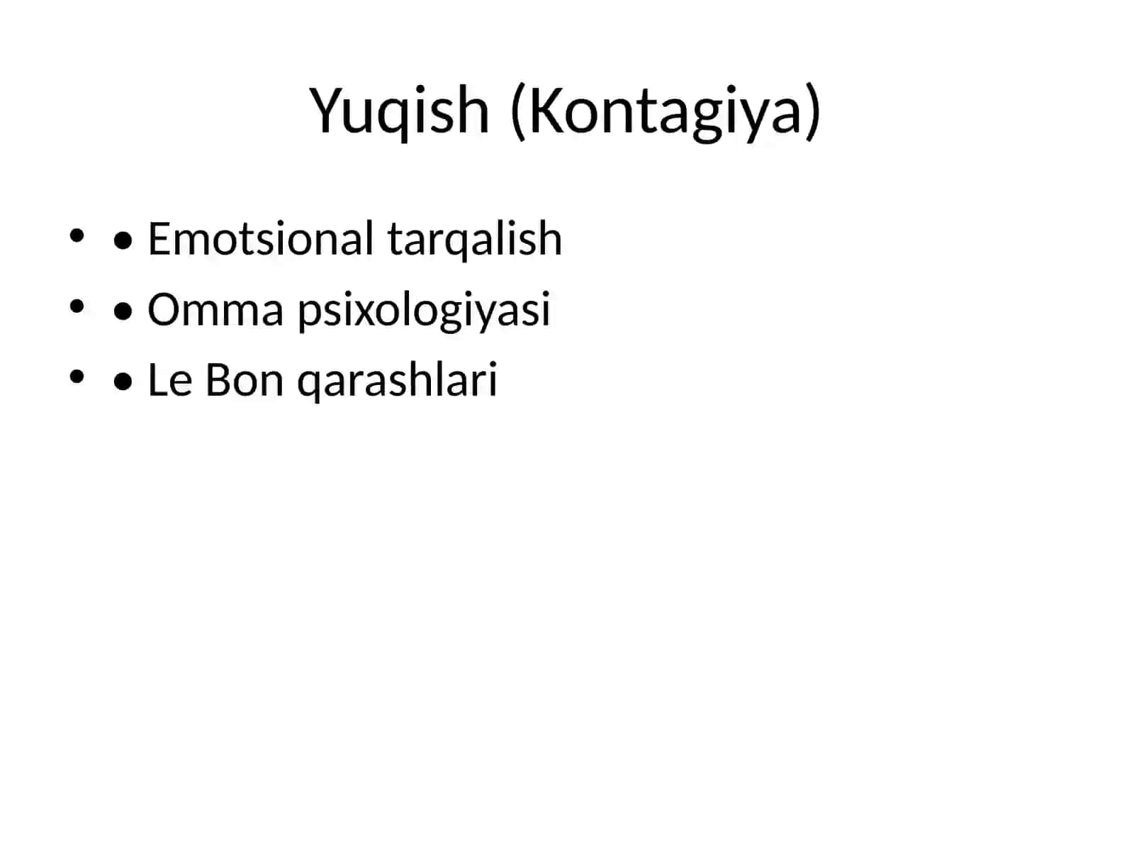 Taqlid, Yuqish va Ishontirish 3