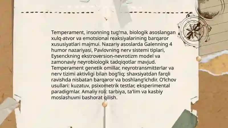 Temperament va uning nazariyalari 3