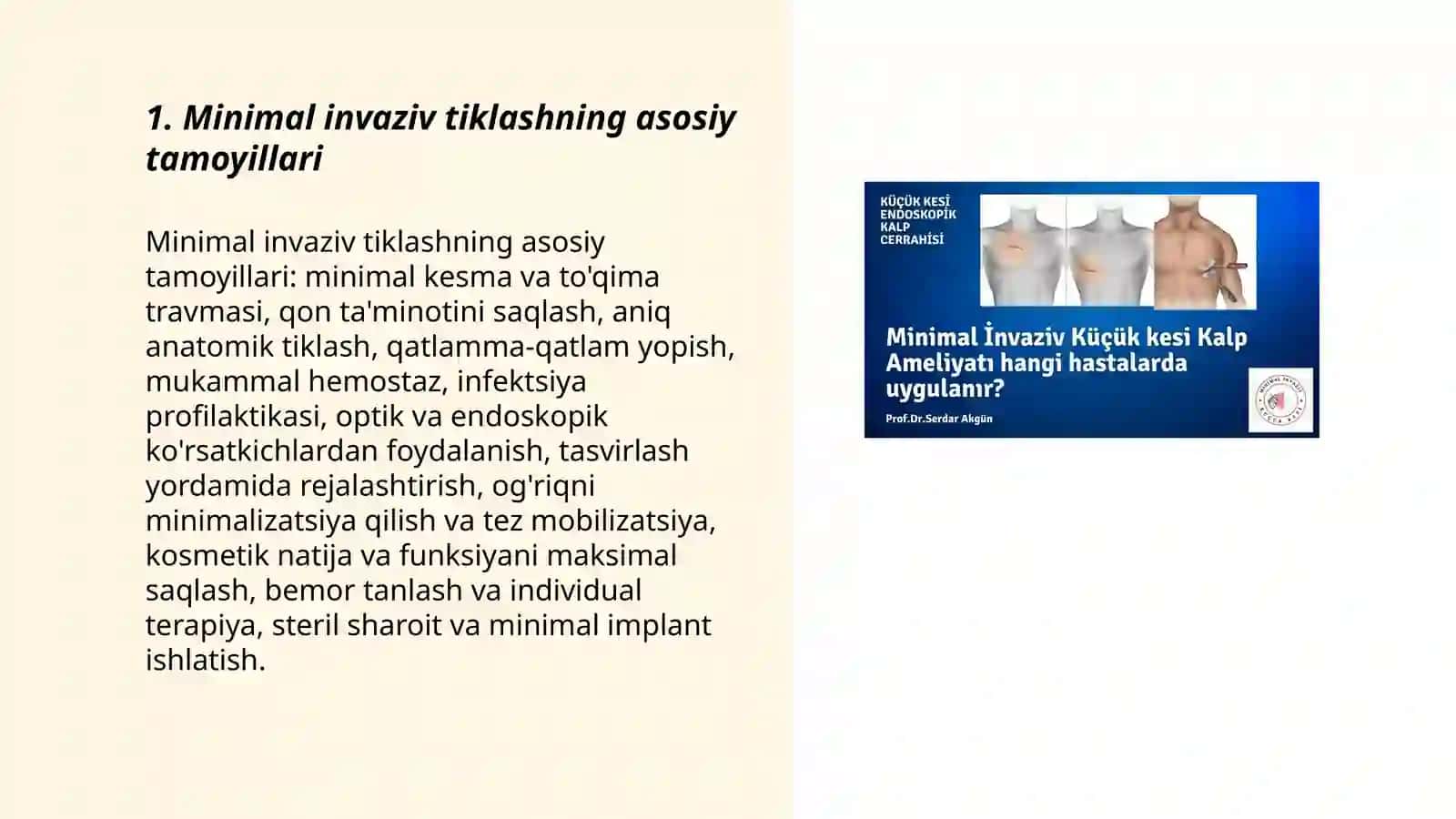 Minimal invaziv tiklash tamoyillari 3