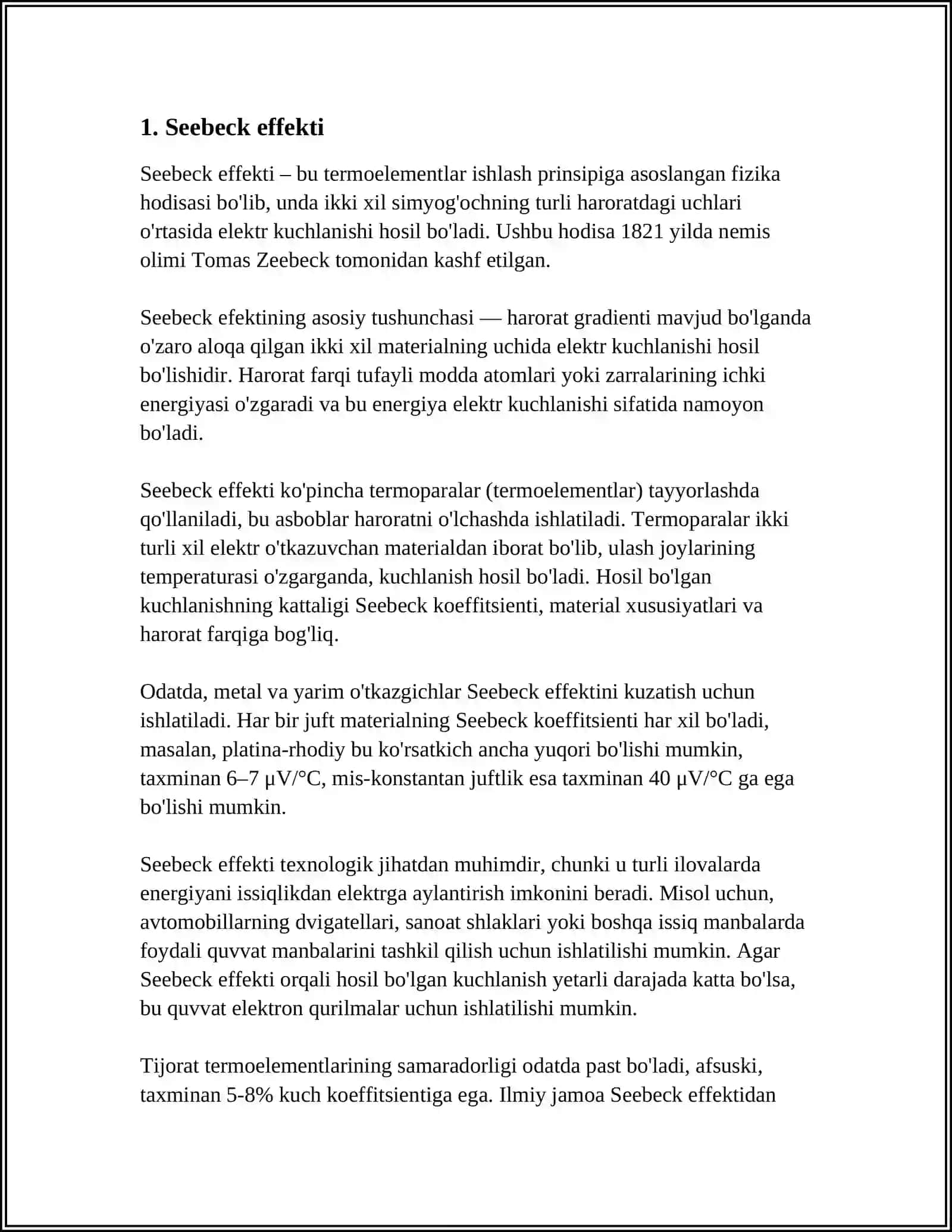 TERMOELEKTRIK HODISALARI 3