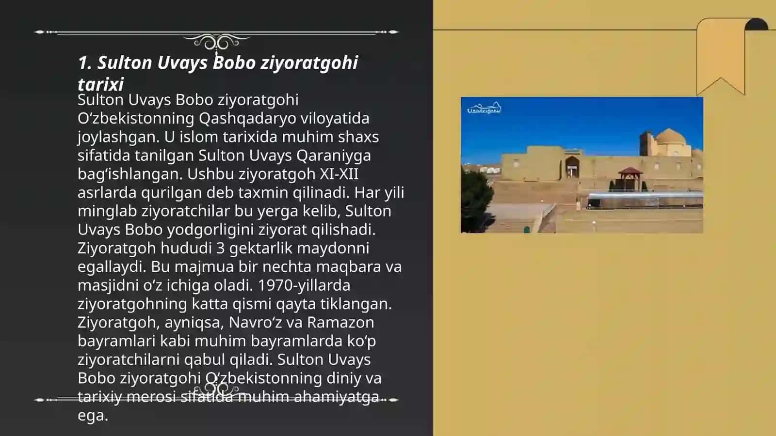 Sulton Uvays Bobo ziyoratgohi 3