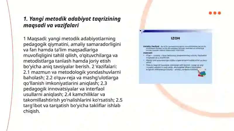 Yangi metodik adabiyotlarga taqrizlar yozish 3