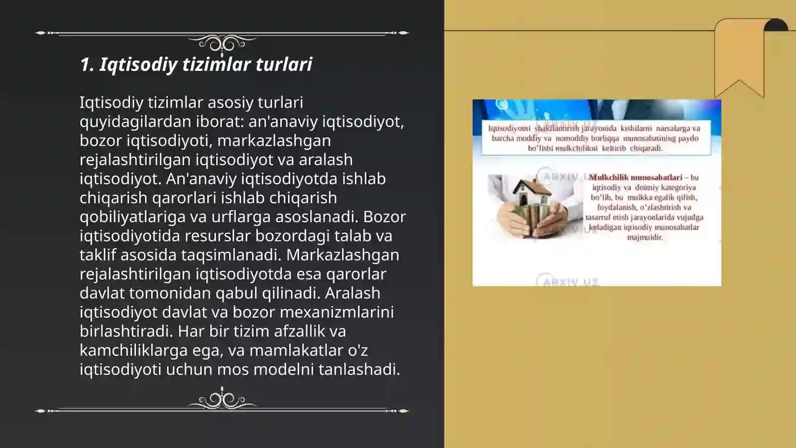 Iqtisodiy tizimlar va mulkchilik 3