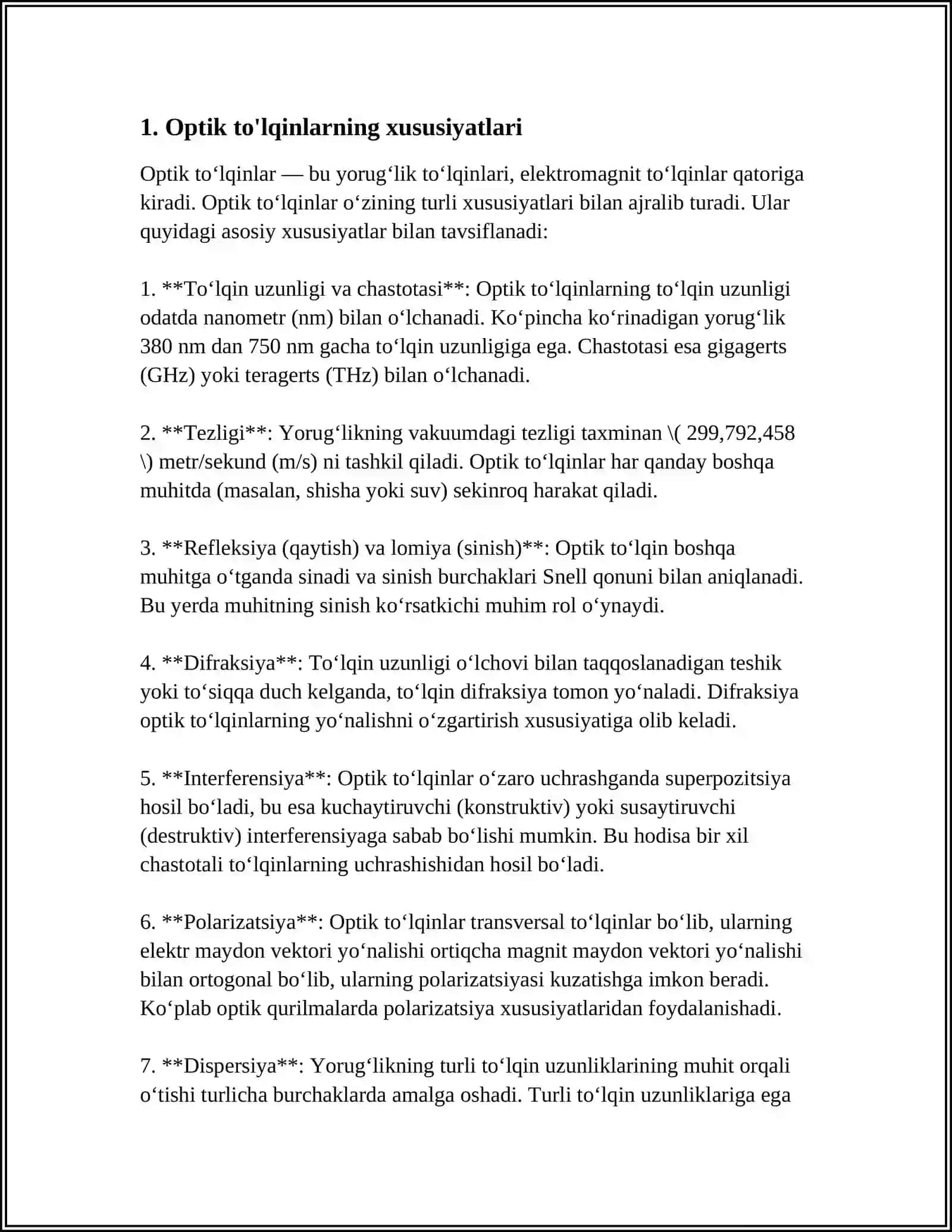 OPTIK ALOQA TEXNOLOGIYALARI ORQALI YUQORI TEZLIKDA MA'LUMOT UZATISH 3