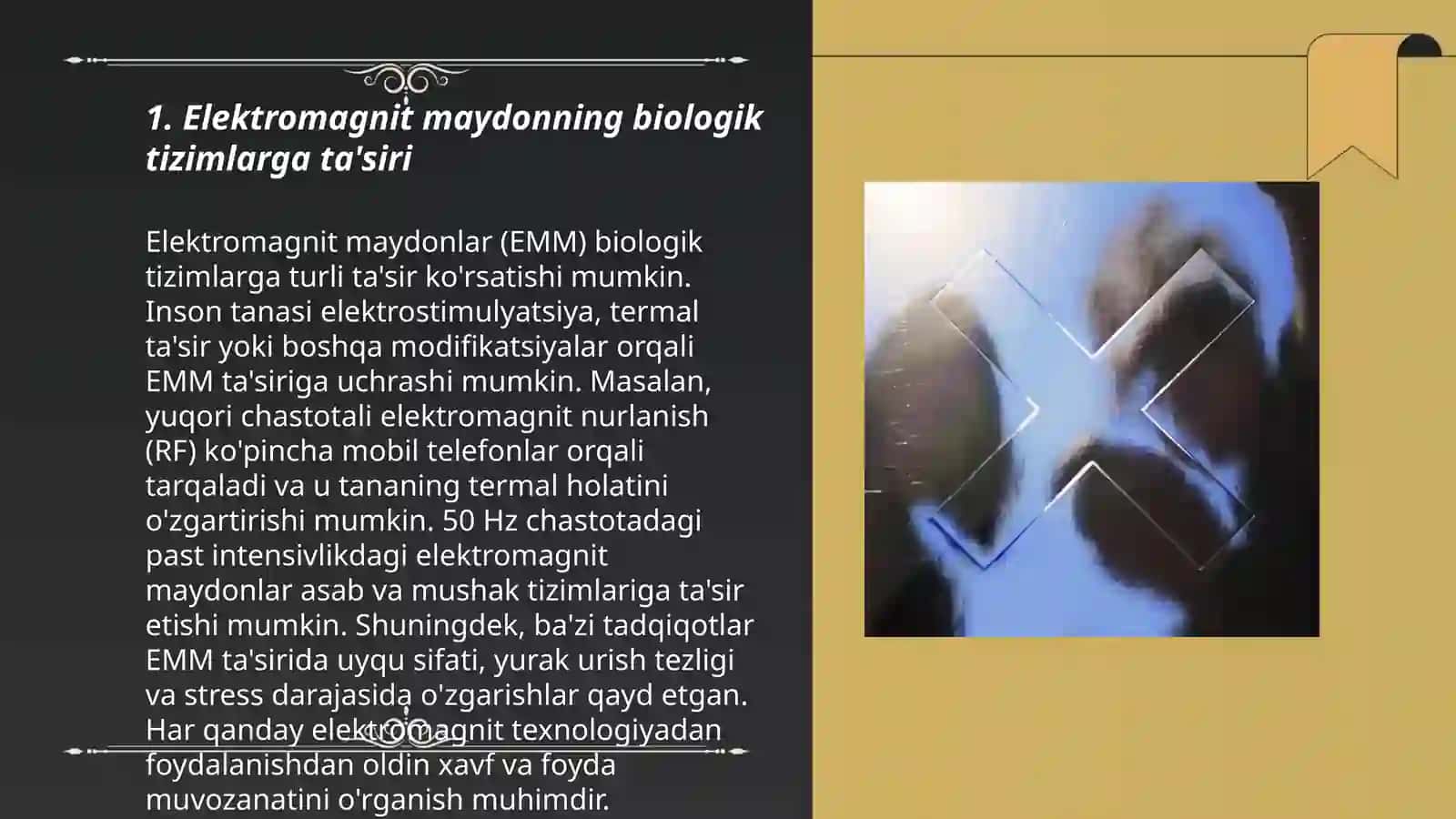 Elektromagnit maydonning biologik ta'siri 3