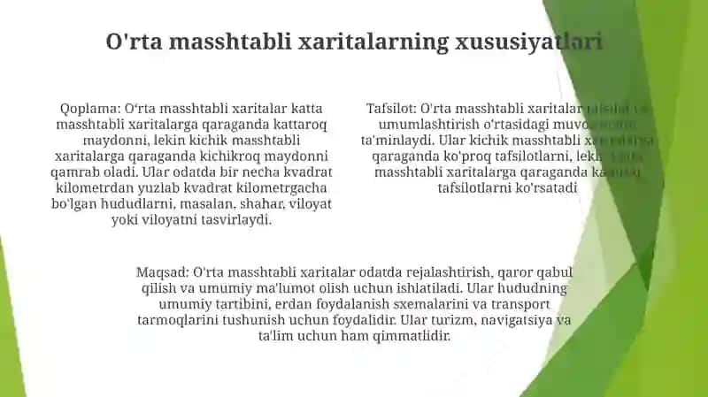 OʻRta Masshtabli Xaritalar 3