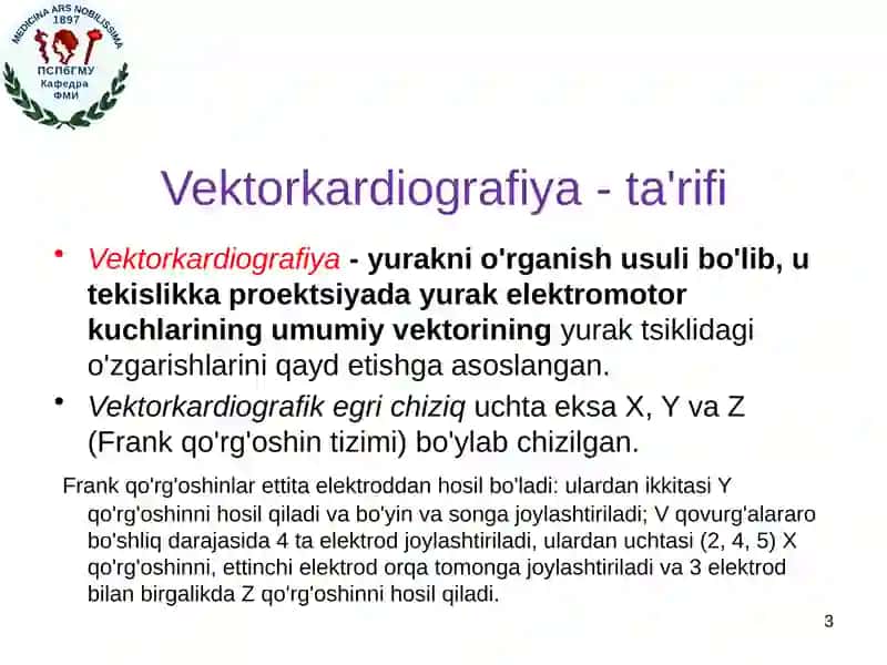 Biotibbiy signallar va ularni qayta ishlash usullari 3