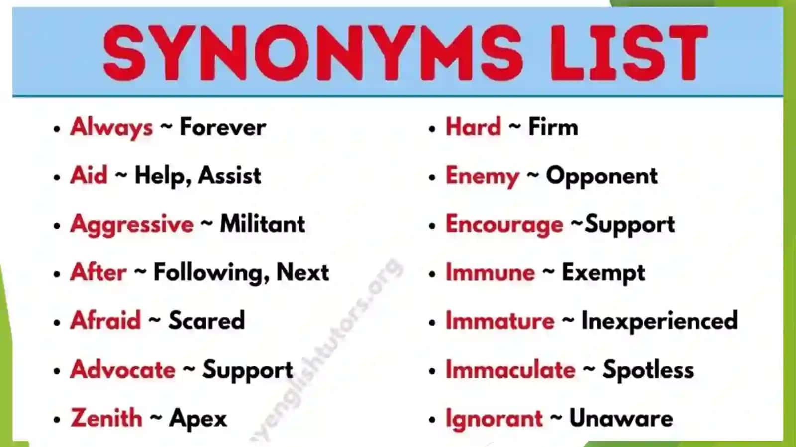 Synonym,Antonymand Homonyms 3