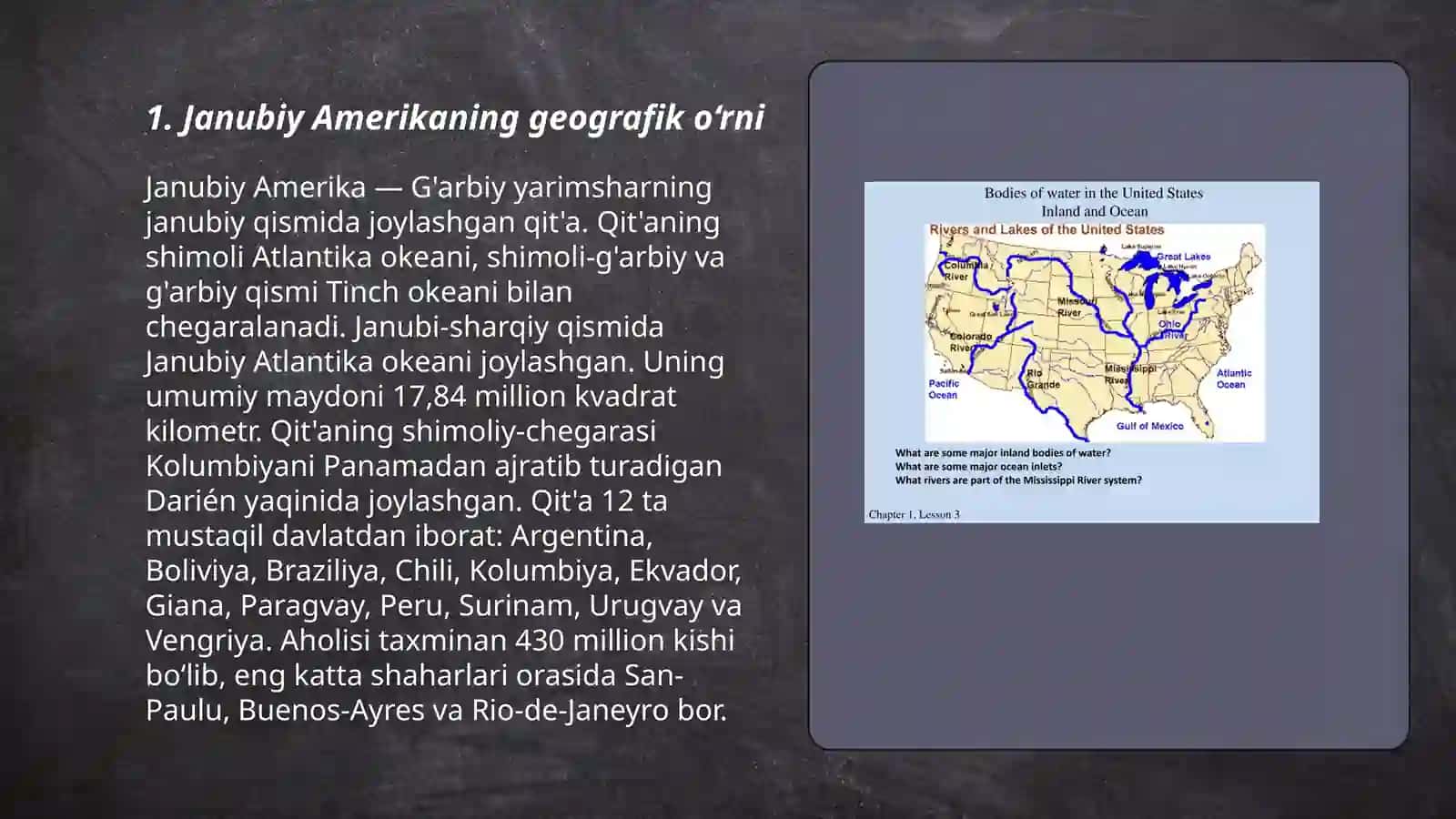 Janubiy Amerika iqlimi va ichki suvlari 3