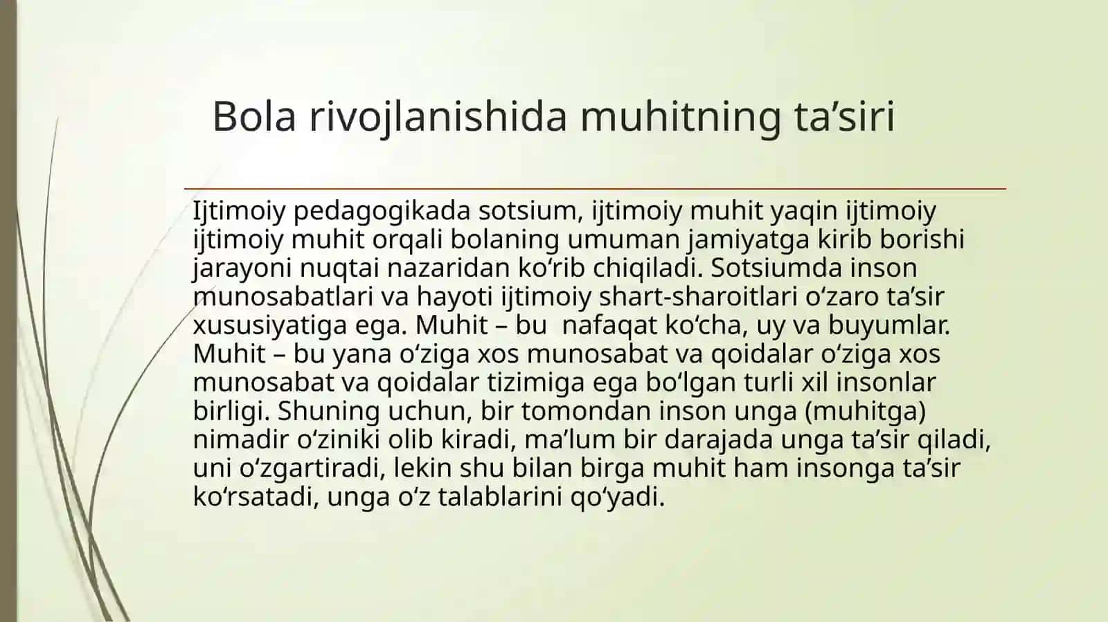 Bolaning sotsiumda rivojlanishi 3