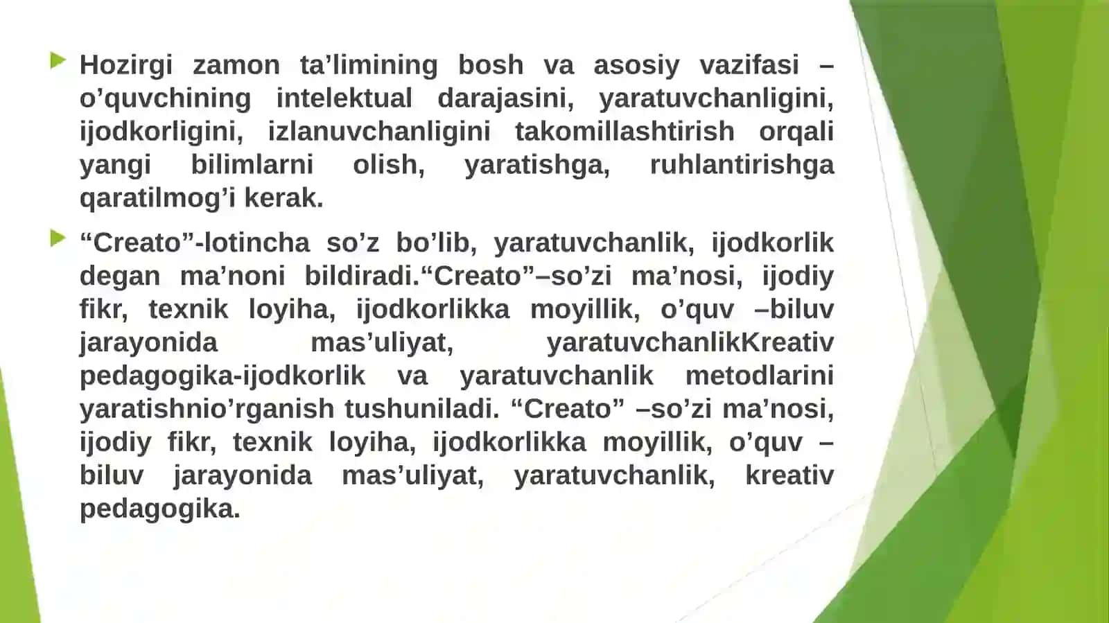 Pedagogik kreativlik 3