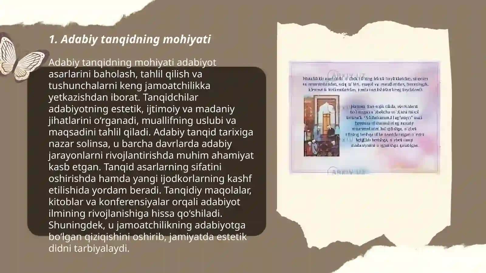Adabiy tanqidning mohiyati 3