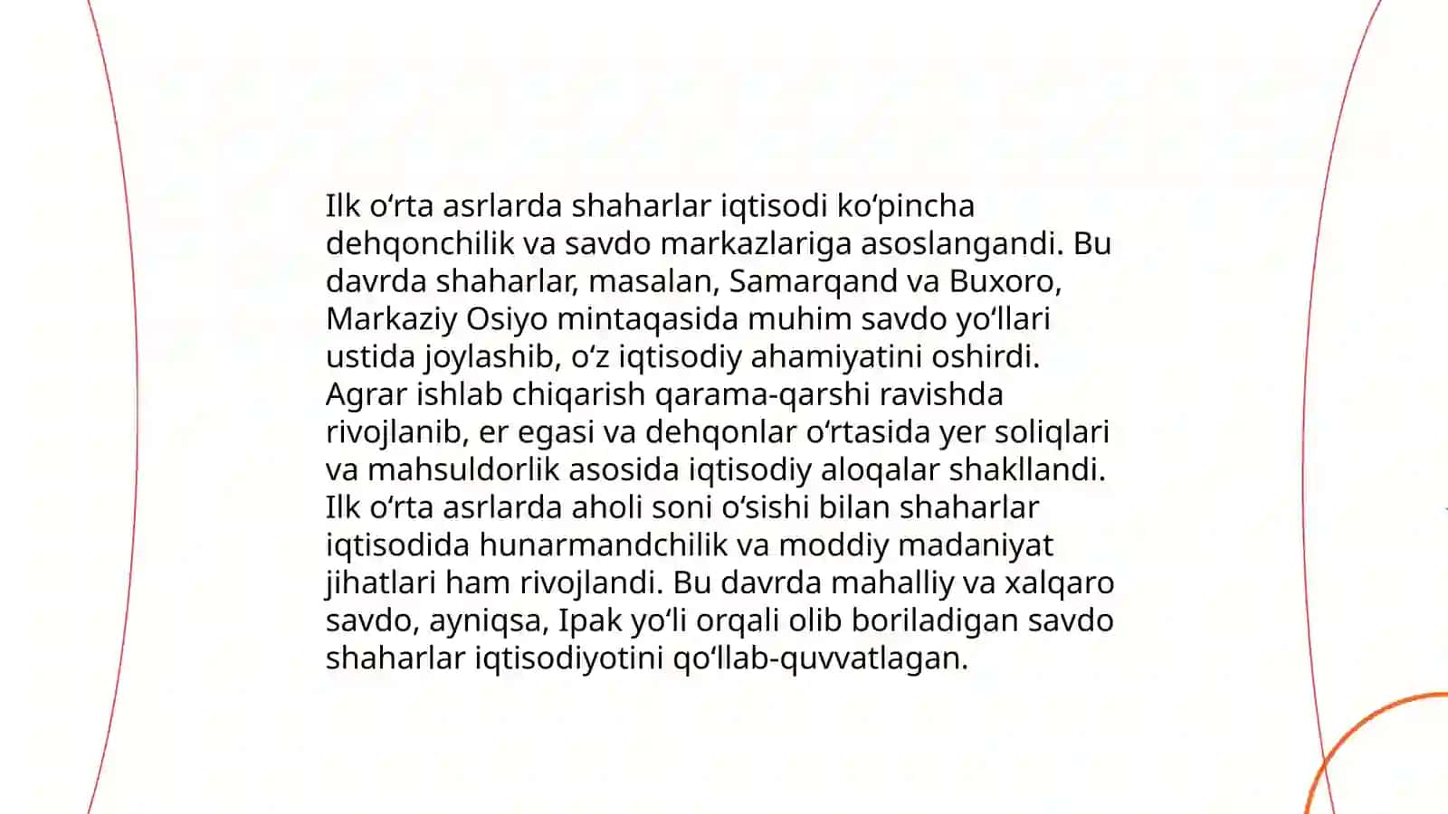 Shaharlar hayotidagi o'zgarishlar 3
