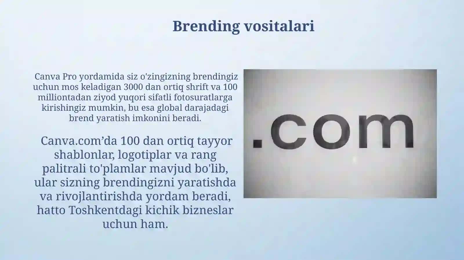 Canva.com web sayti imkoniyatlati 3