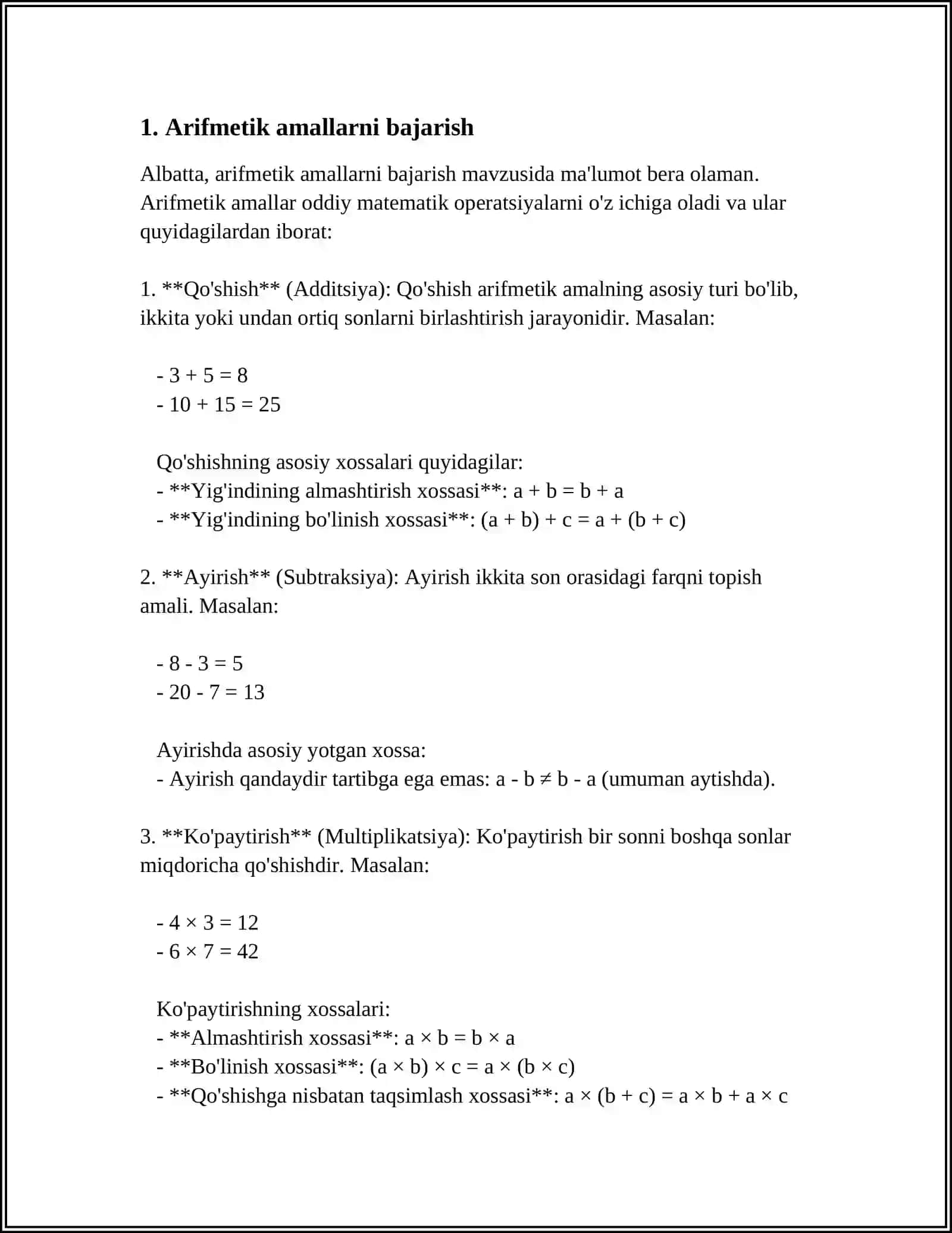 ACCESS DASTURIDA MATEMATIK AMALLARNI BAJARISH 3