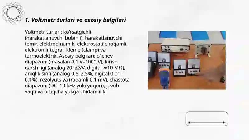 Voltmetr turlari va asosiy belgilari 3