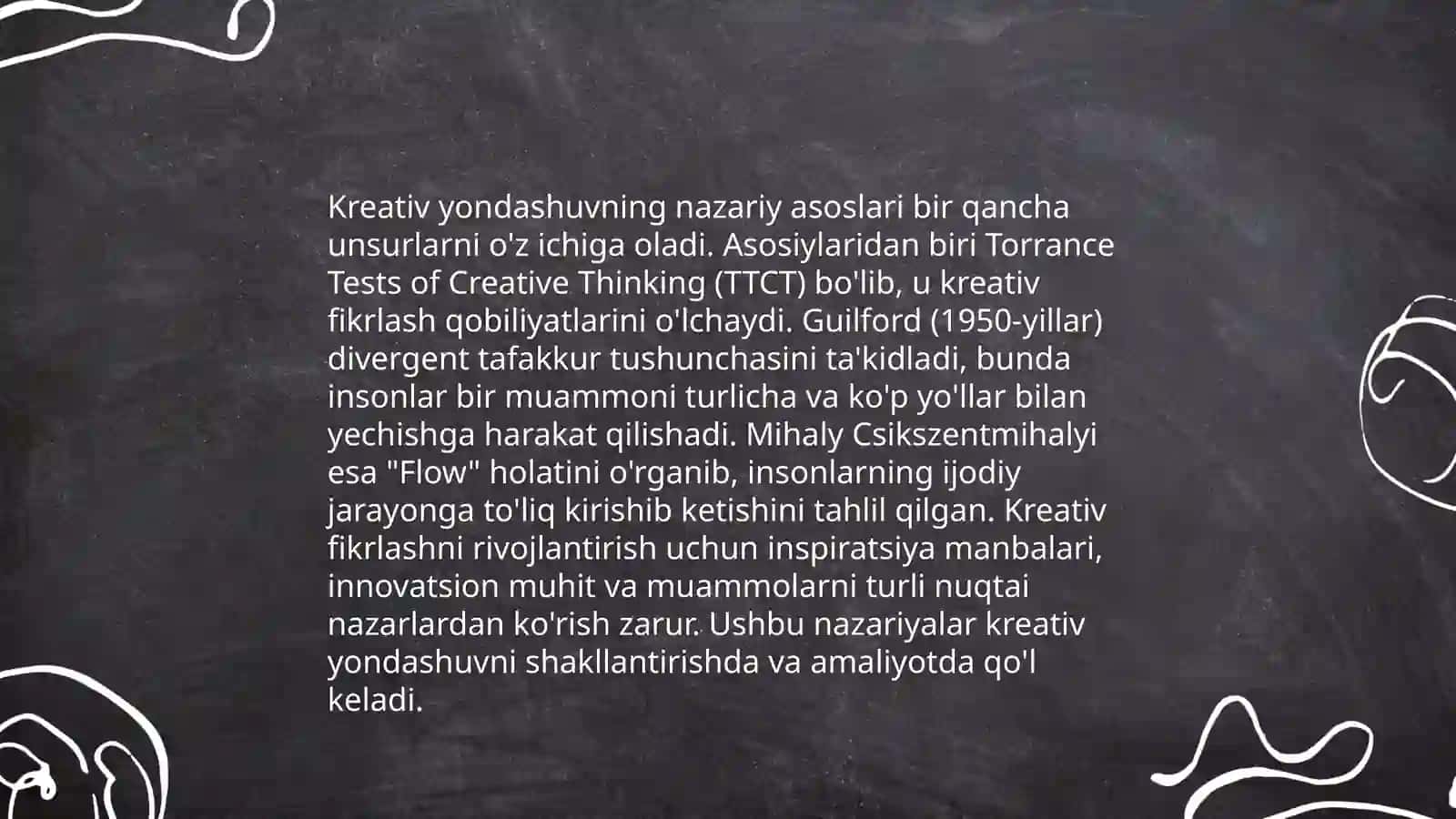 Kreativ yondashuvning nazariy asoslari 3