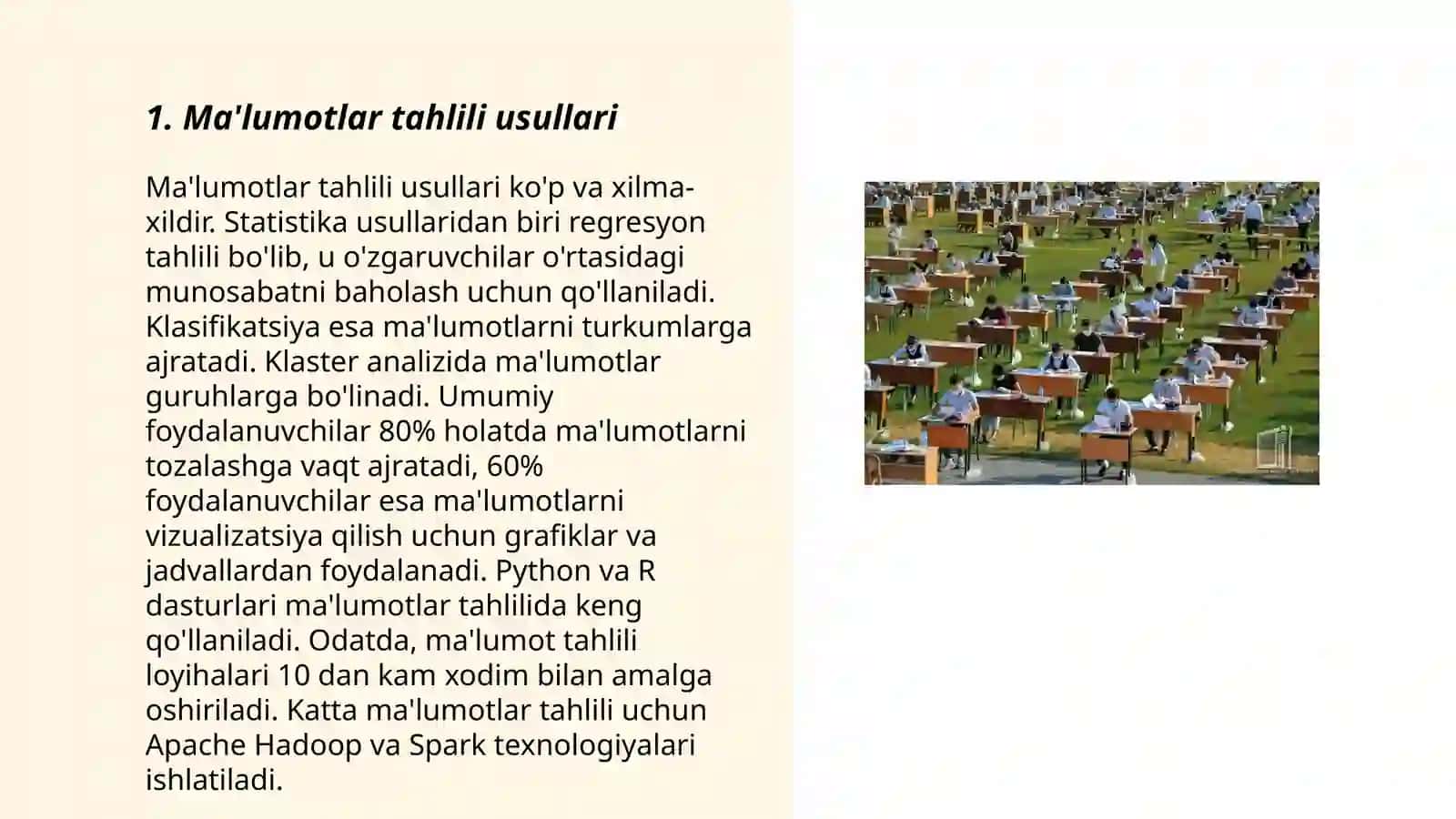 Ma'lumotlar tahlili usullari 3