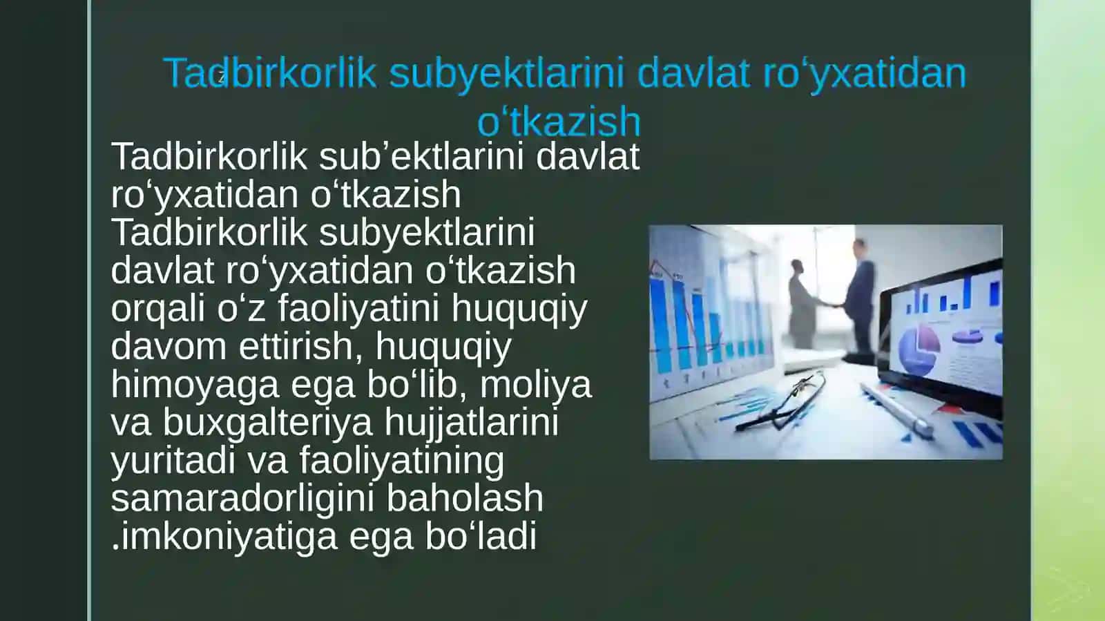 Tadbirkorlik subyektlarini davlat roʻyxatidan oʻtkazish 3