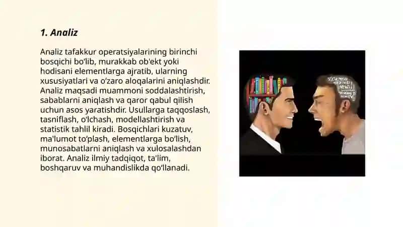 Tafakkur operatsiyalari 3