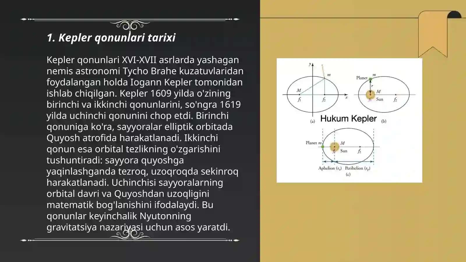 Kepler qonunlari 3