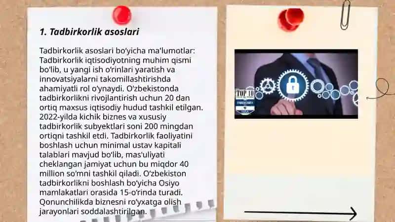 Tadbirkorlik asoslari 3