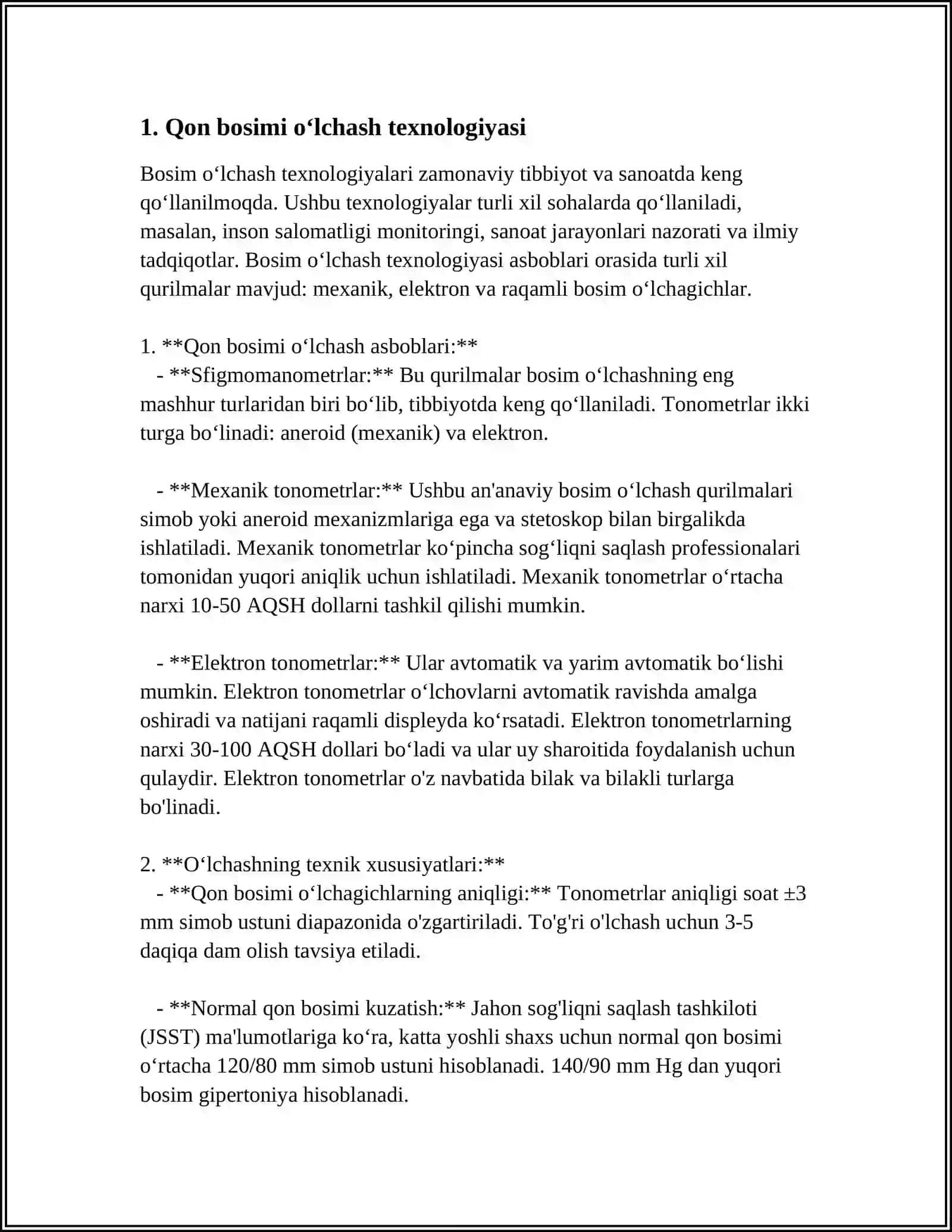 N.KAROTKOV USULIDA QON BOSIMINI OʻLCHASH 3