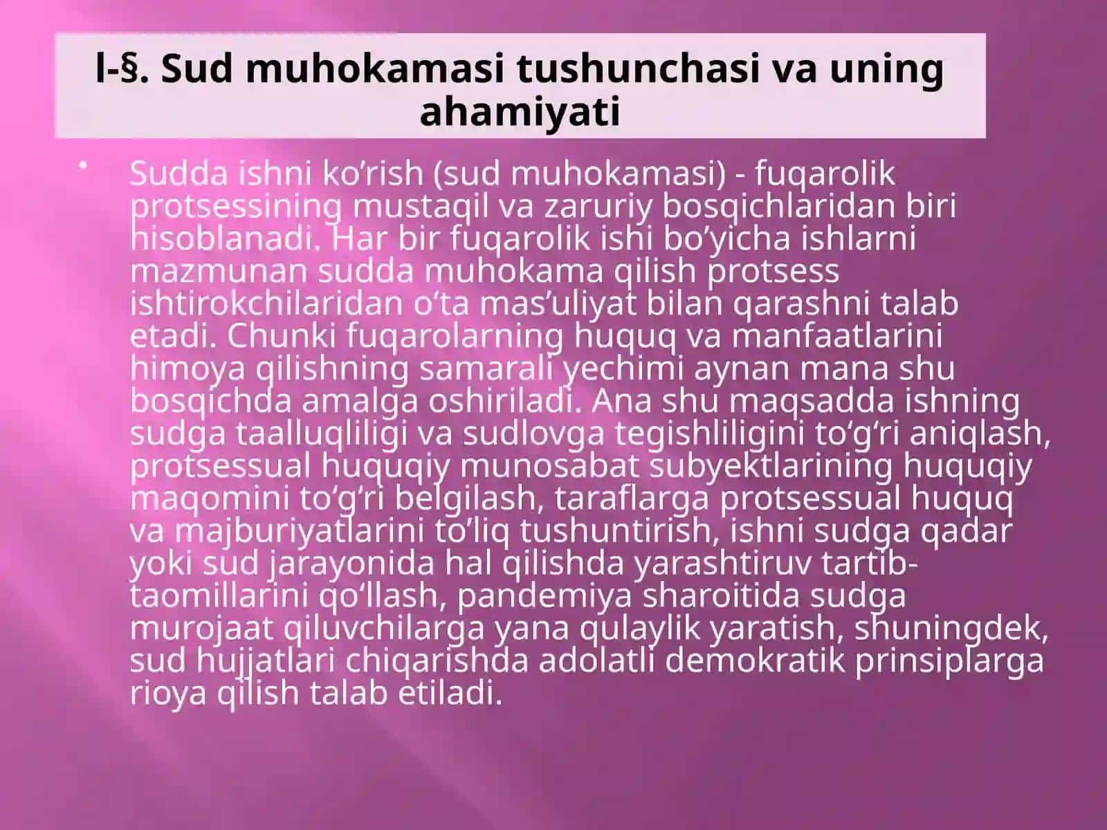 FUQAROLIK ISHLARINI SUDDA MUHOKAMA QILISH 3