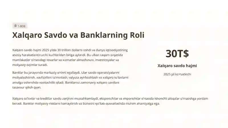 Xalqaro Savdoda BankXizmatlari 3