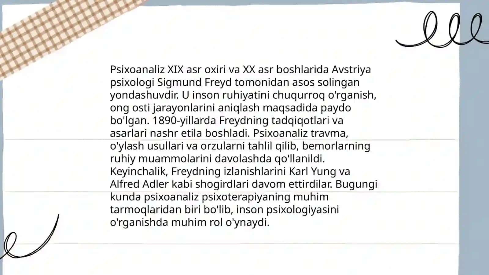 Psixoanaliz va psixodenamik terapiya 3