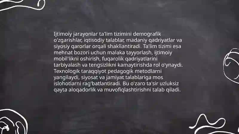 Ijtimoiy jarayonlar va ta'lim 3