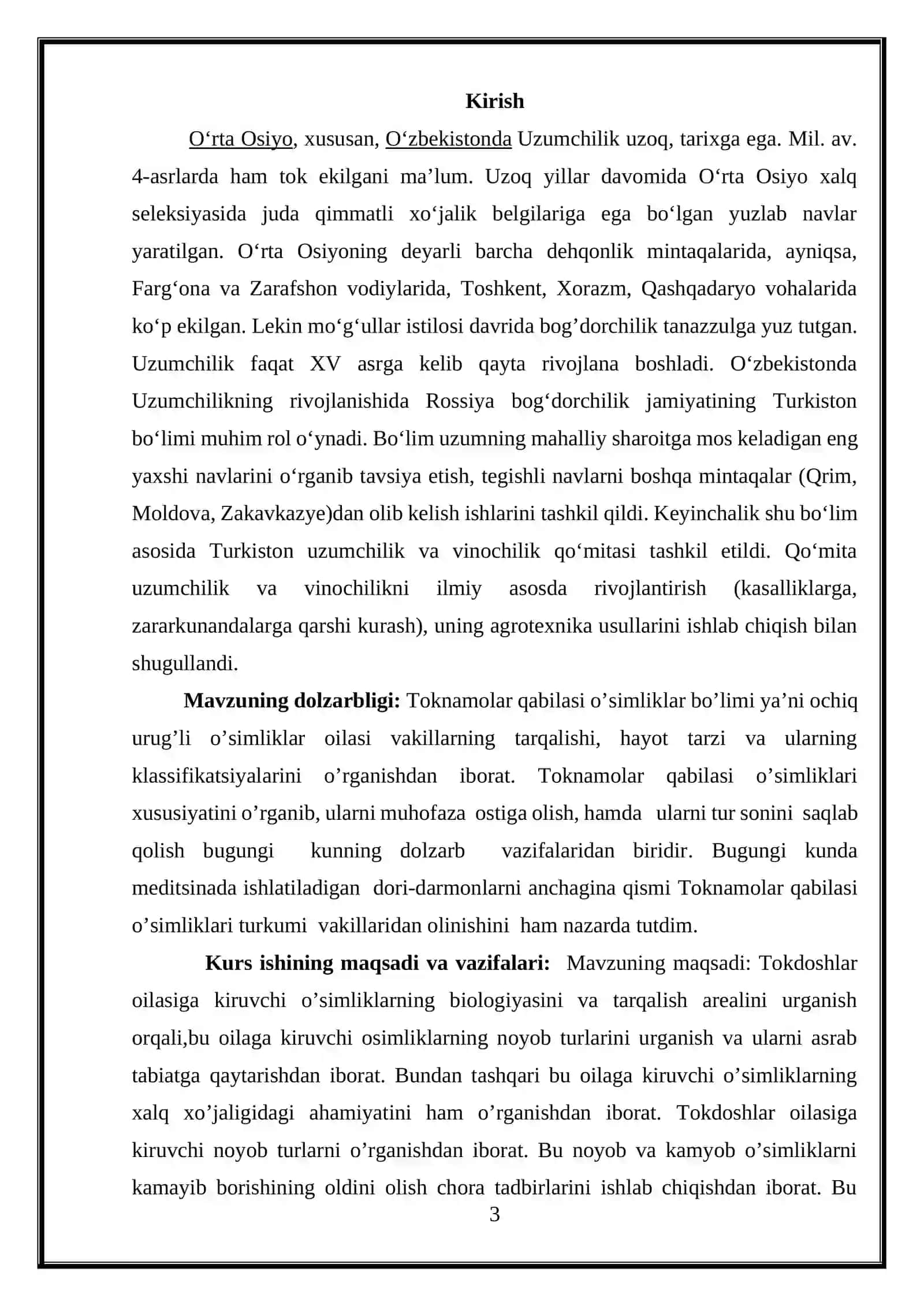 TOKNAMOLAR QABILASI 3