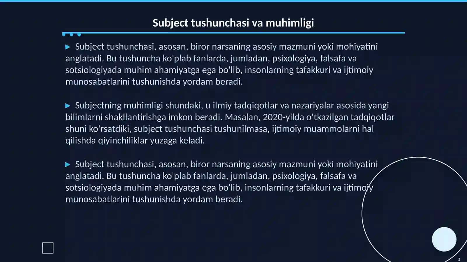 Subject tushunchasi va muhimligi 3