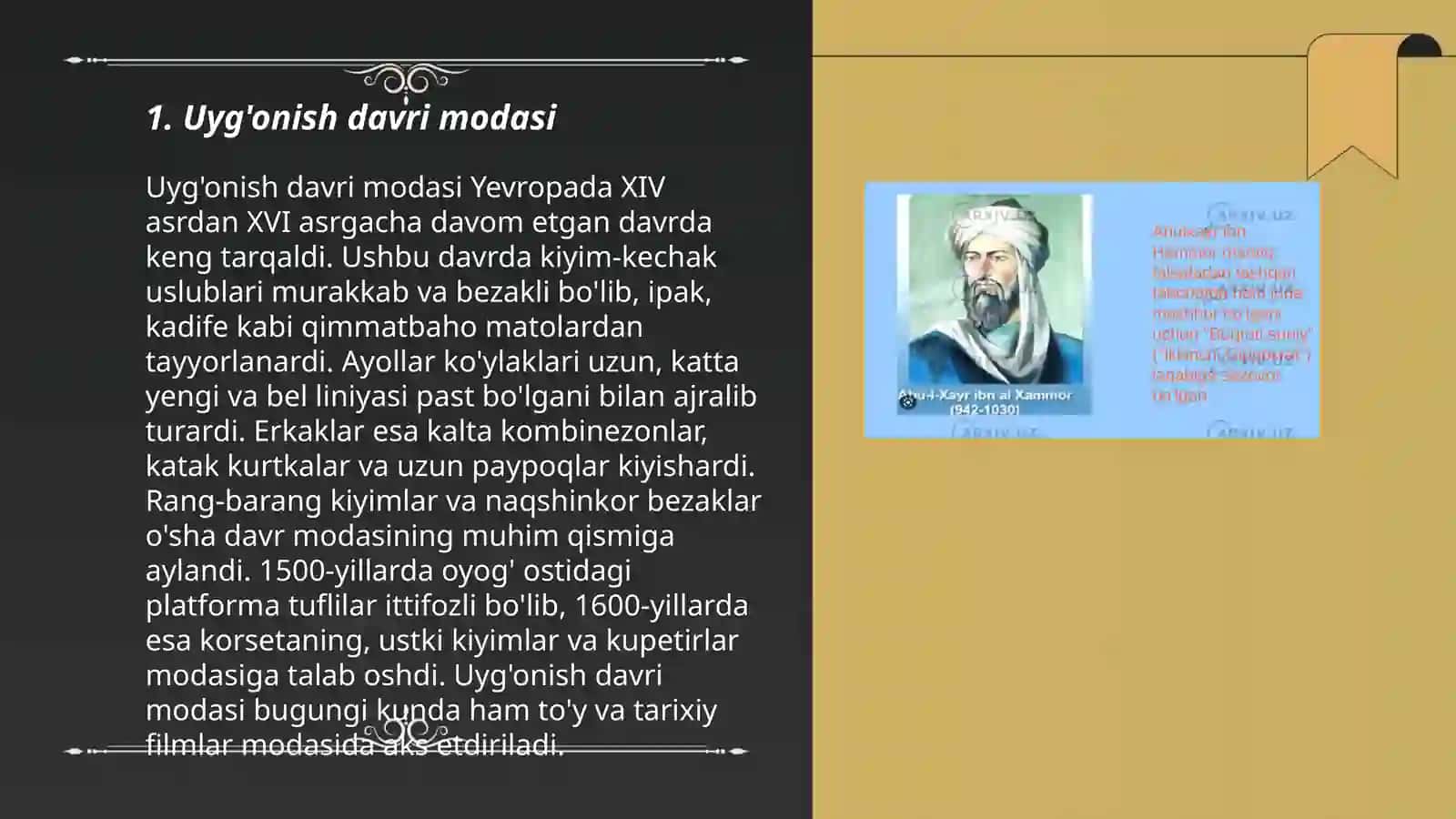 Uyg'onish davri libos tarixi 3