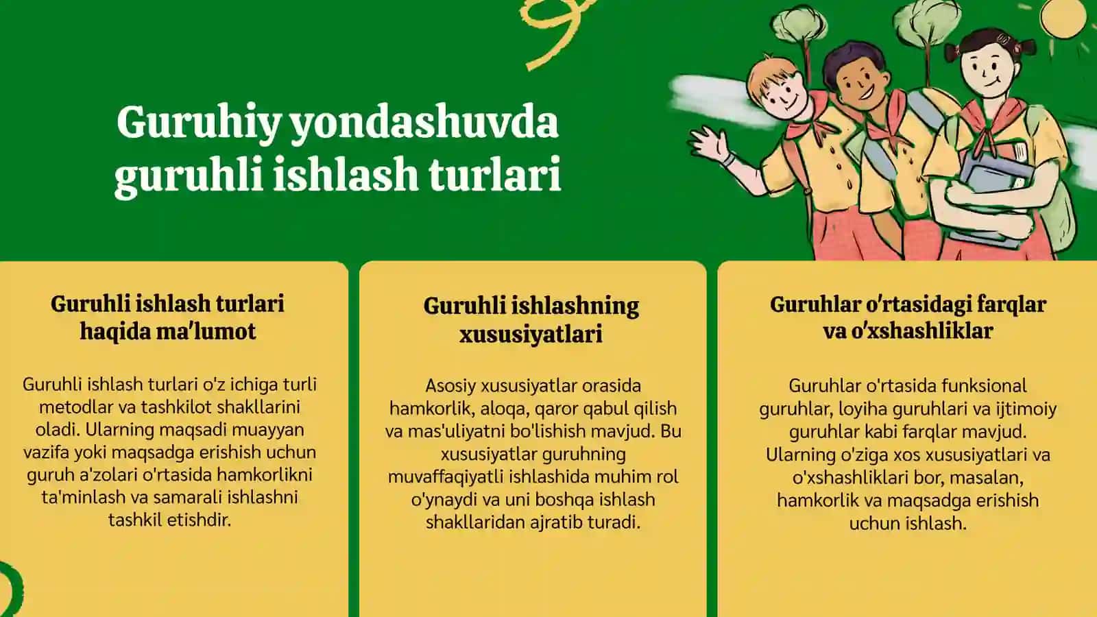 Geshtalt yondashuvda guruhiy ishlash turlari va asosiy tushunchalar 3