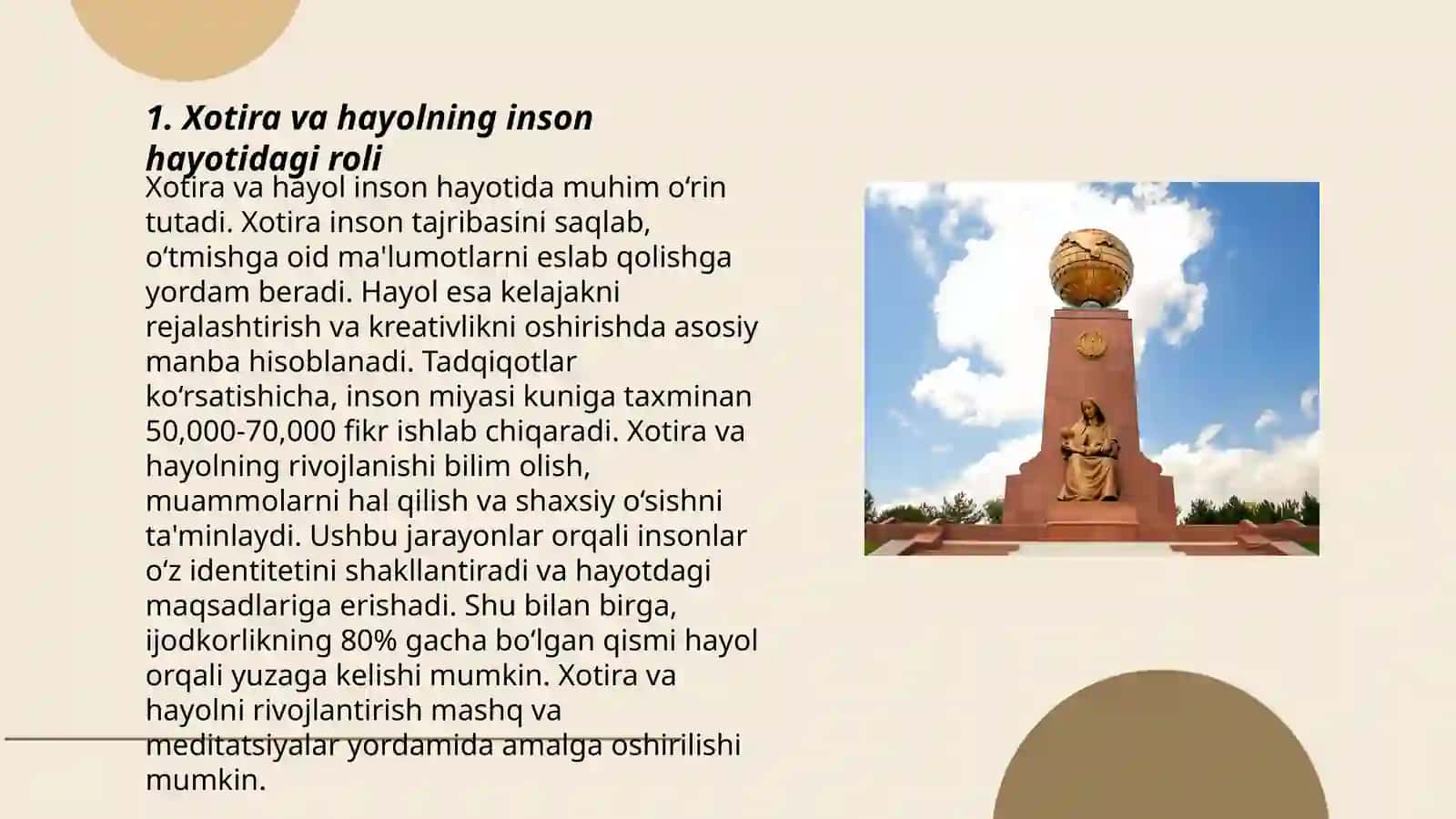 Xotira va hayol 3