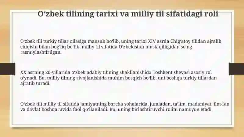 O'zbek Milliy Tili haqida adabiy-ma'ruzalar 3