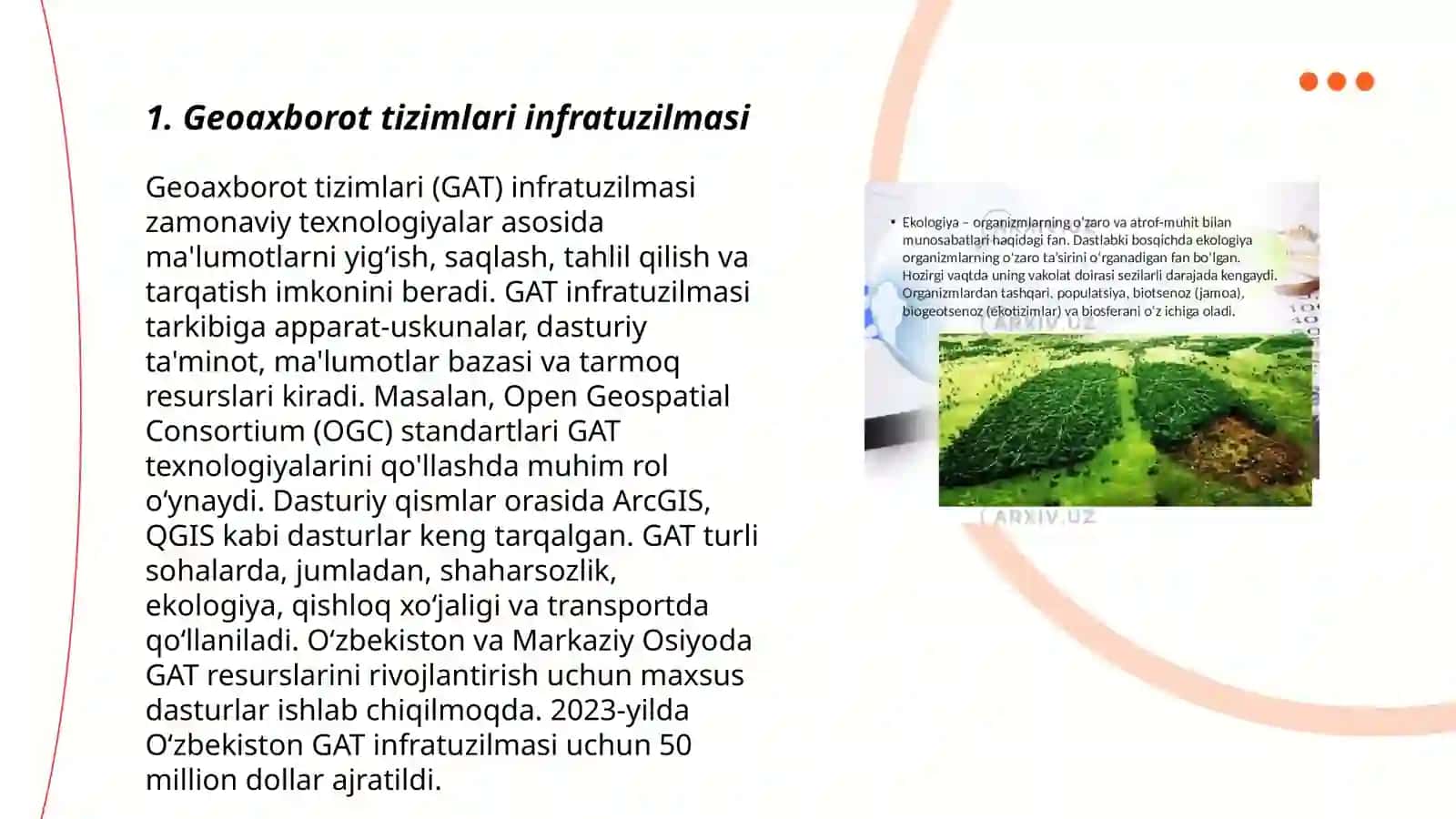 Geoaxborot tizimlarni qo'llash muammolari 3