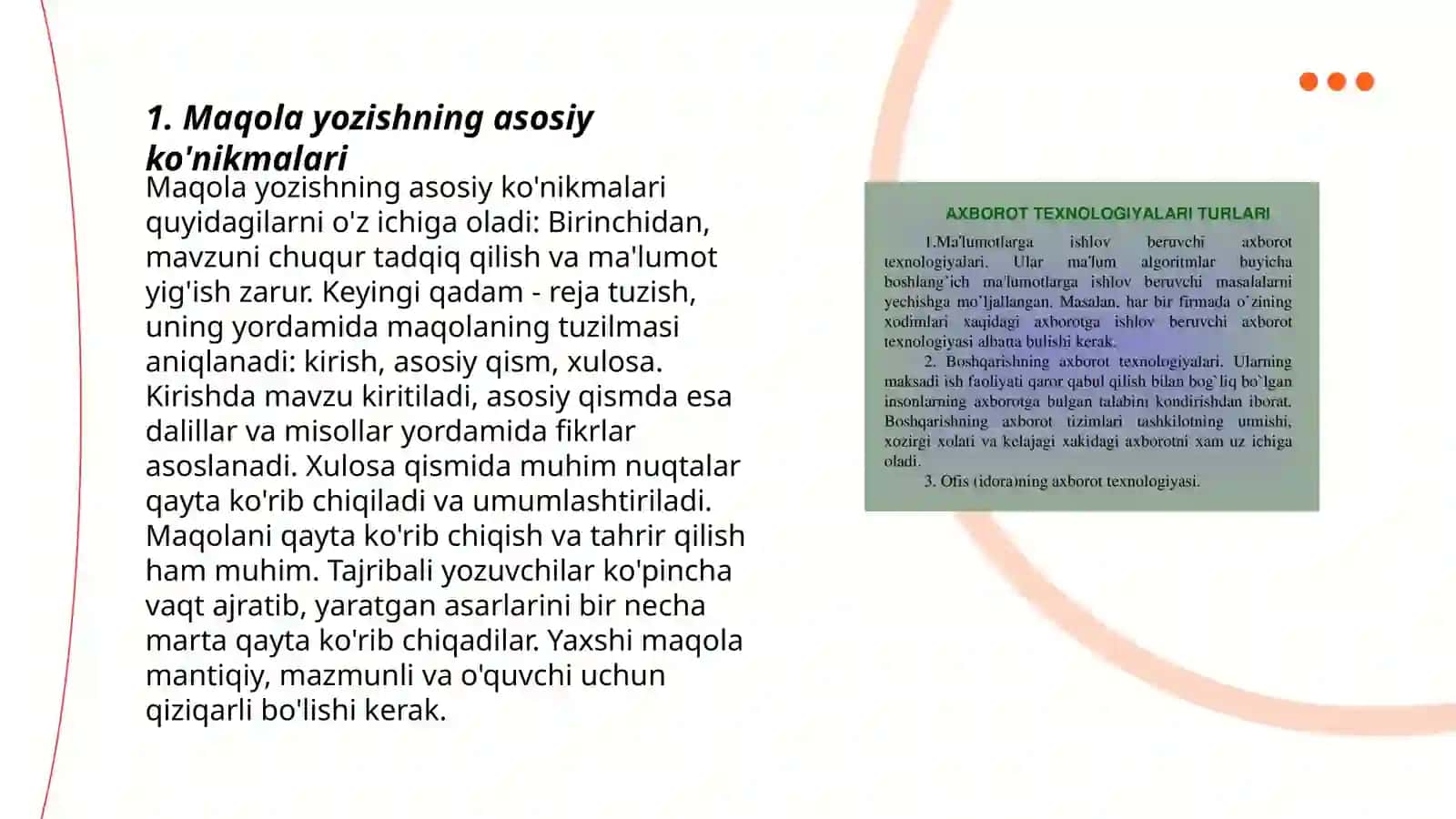 Maqola yoziw qoidalari 3