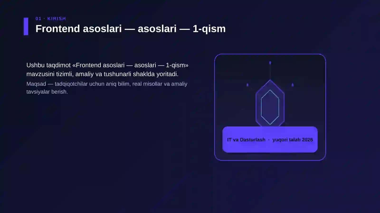 Frontend asoslari — asoslari — 1-qism 3