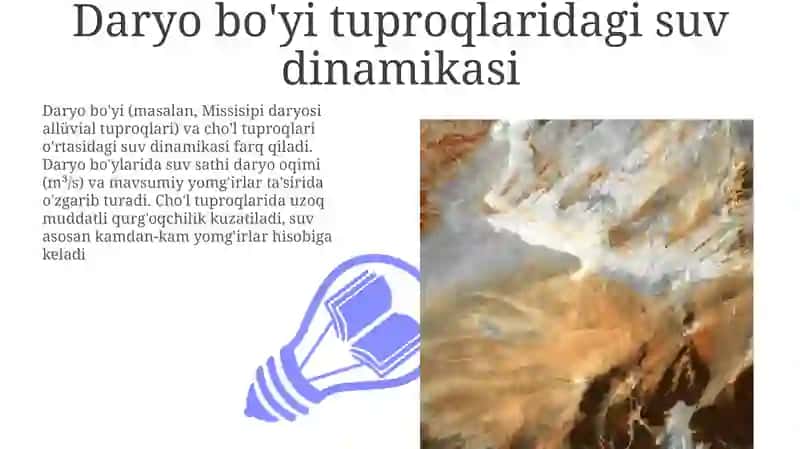 Daryo bo'yi tuproqlari 3