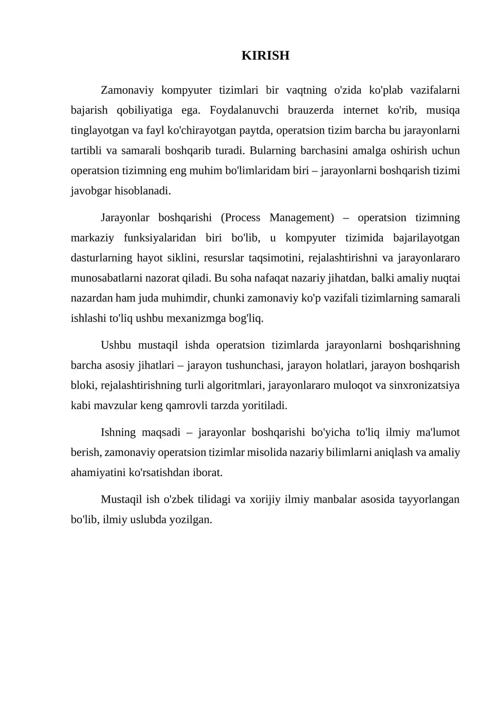 OPERATSION TIZIMLARDA JARAYONLAR BOSHQARISHI 3